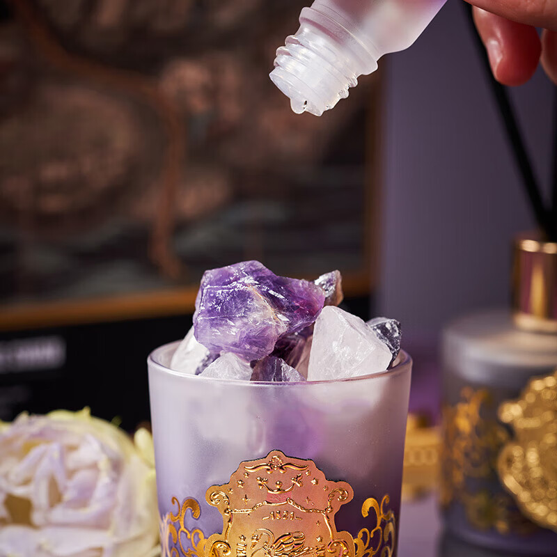 Dayingbowuguan Birthday Swan Lavender Mist Diffuser Crystal Stone Bedroom Fragrance Gift Box for Men And Women, Back-To Mid-Autumn Festival Gift