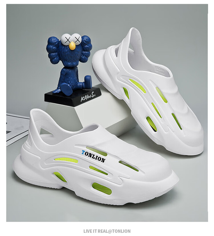 TonLion Men's Sandals, Summer 2026 Breathable Hole Shoes, Men's Outdoor Sports Beach Sandals And Slippers 12