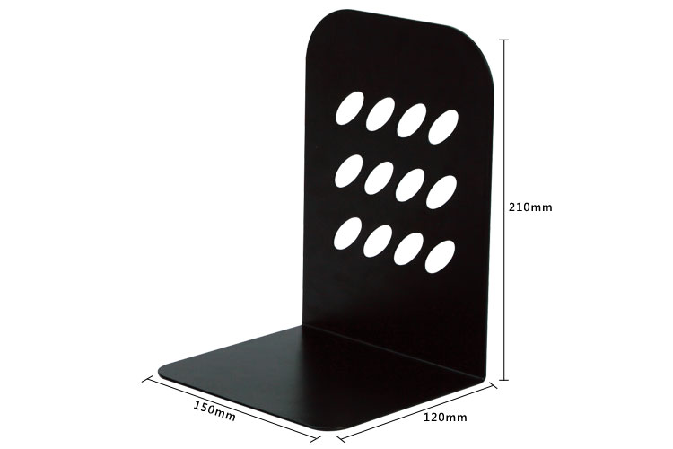 COMIX 9-Inch Metal Iron Desktop Bookend Storage Rack, Office Bookends 2 Pieces, Office And Study Supplies, Blue, A1100 4