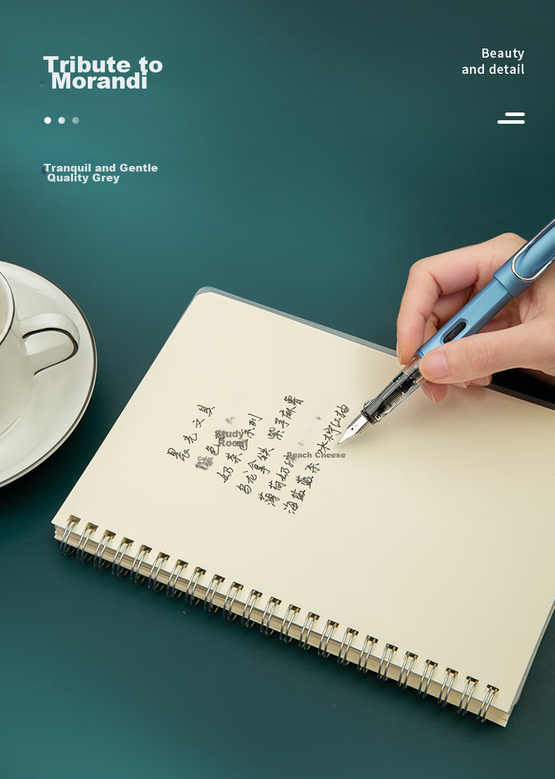 M&G Stationery, Elementary School Fountain Pen, Fine Nib for Male And Female Beginners, Back-To Handwriting Practice, Third Grade Posture Correction F Nib Signature Pen, Single Pen in Pearl Gray without Ink Cartridge AFPY522517 10