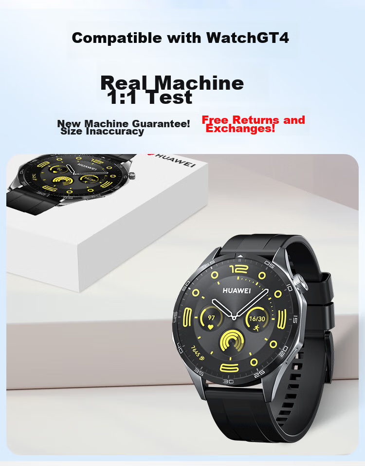 Stiger [3-Pack Premium] Screen Protector for Huawei GT5, Tempered Glass Film for Watch GT5 Case, Full Coverage High Definition Anti-Drop Fingerprint-Resistant Protective Film for 41mm Watch Face 1