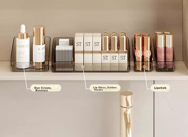 BDO Mirror Cabinet Storage Box, Desktop Cosmetic Lipstick Organizer, Bathroom Storage Container, Large Storage Rack 9