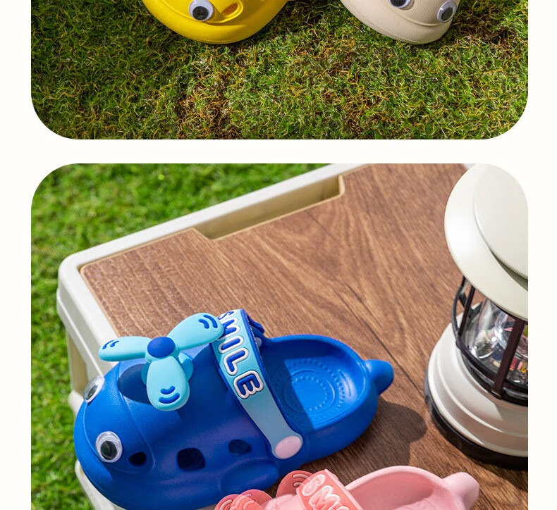 Huameijianbu Children's Slippers, Boys And Girls Baby Indoor Outdoor Wear, Soft Sole Non-Slip Beach Clogs, HM026 Pink, Size 26-27 22