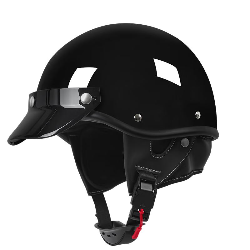 MYARMOR Motorcycle Helmet, New National Standard, Electric Vehicle 3C Certified, Retro Half Helmet, Unisex, All Seasons, Personalized Motorcycle Safety Helmet, M(57-58), Earl Grey Black