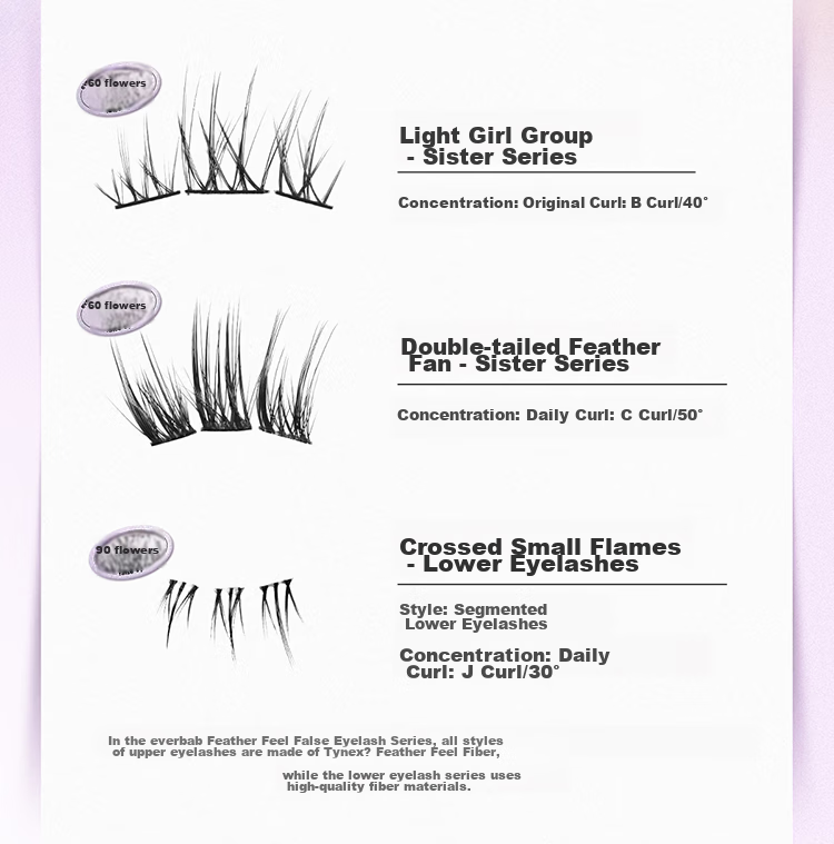 Everbab Sunflower Natural Lash Effect False Eyelashes, Elegant And Graceful Qixi Gift 17