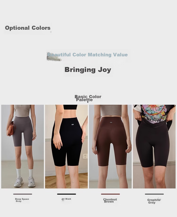 Gigt Yoga Shorts, Knee-Length Sports Shorts for Women, Summer Thin Running Training Fitness Wear, Cycling Pants, Butt-Lifting Dynamic Pants 23