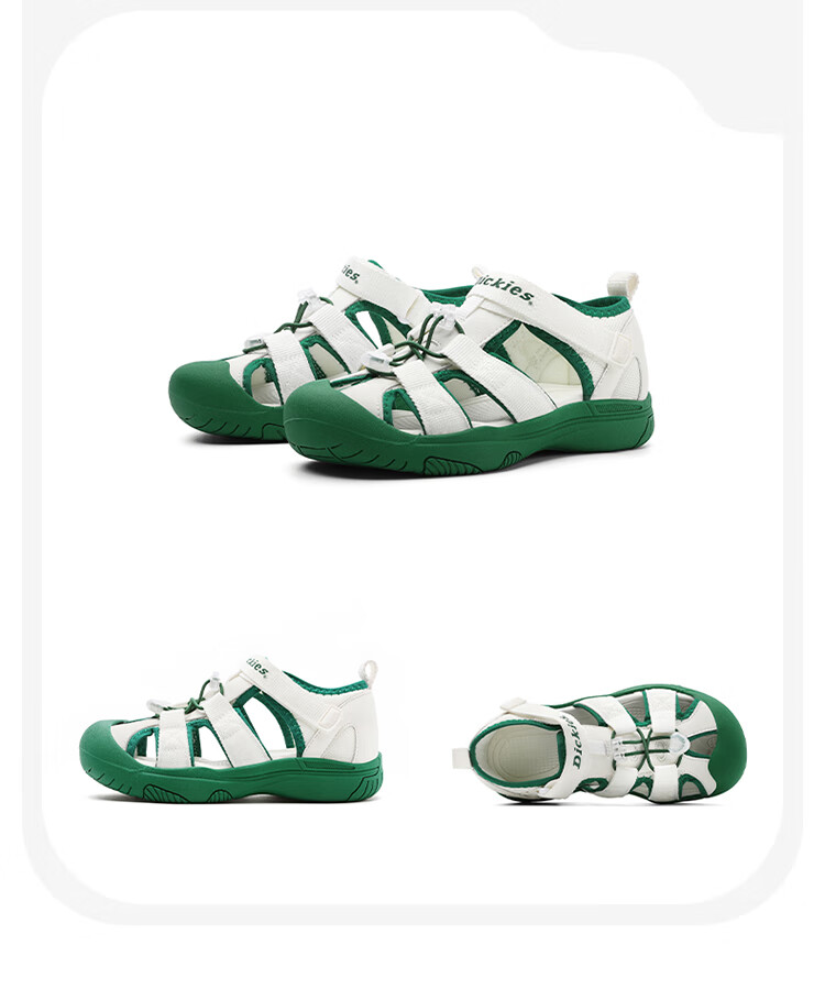 Dickies Children's Sandals, Boys And Girls Non-Slip Beach Shoes, Summer Closed-Toe Anti-Kick Breathable Soft-Soled Hollow Water Shoes 20