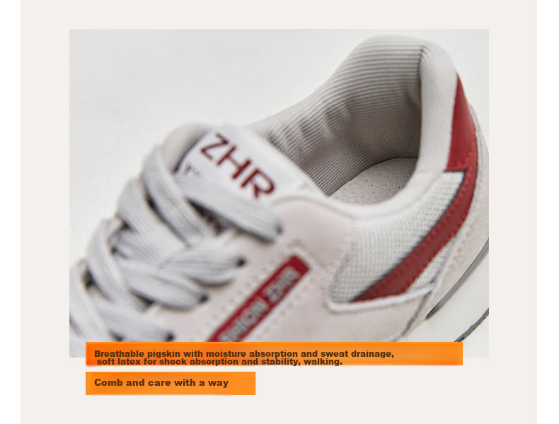 ZHR Women's Casual Shoes, Selected Cowhide Comfortable Versatile Women's Shoes, Classic INS Trendy Color-Block Sneakers for Women, Korean-Style Fashionable Lightweight Breathable Shoes for Women, AK60, Dark Gray, Size 38 11