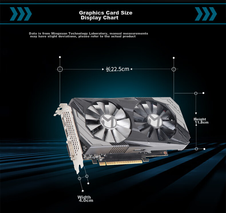 MAXSUN MS-GTX1050Ti LP 4G Low Profile Graphics Card for Gaming and Home Office Use 7