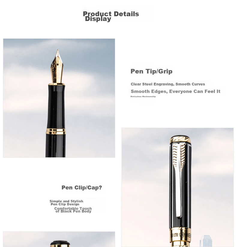 HERO Fountain Pen/signature Pen 7006, Student Office Calligraphy Practice Fountain Pen, Business Gift, EF Nib, Red 5