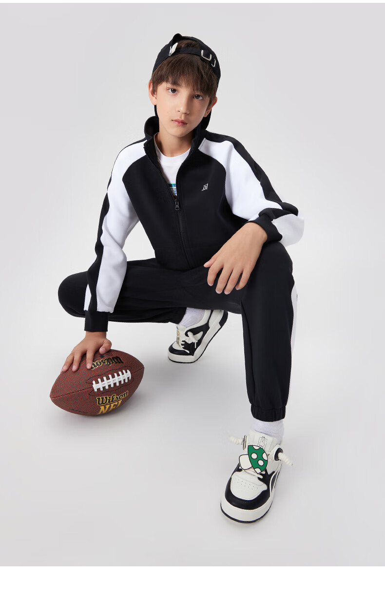361° Children's Clothing, Kids' Winter Outfit Set for Boys And Girls Aged 3-14, Fleece-Lined Warm Set, Black, Size 170 20