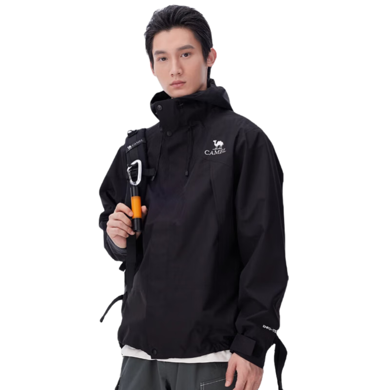 CAMEL Outdoor Hardshell Waterproof Jacket AK80 Men's Heavy Rain Hiking Mountaineering Coat A14CATR722
