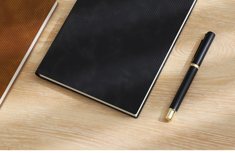 Zuolanzhe B5 Business Notebook, Stylish Customizable Soft Leather Cover Journal, Thick Stationery Notebook, Diary, Work Log, Meeting Record Book, Red 17