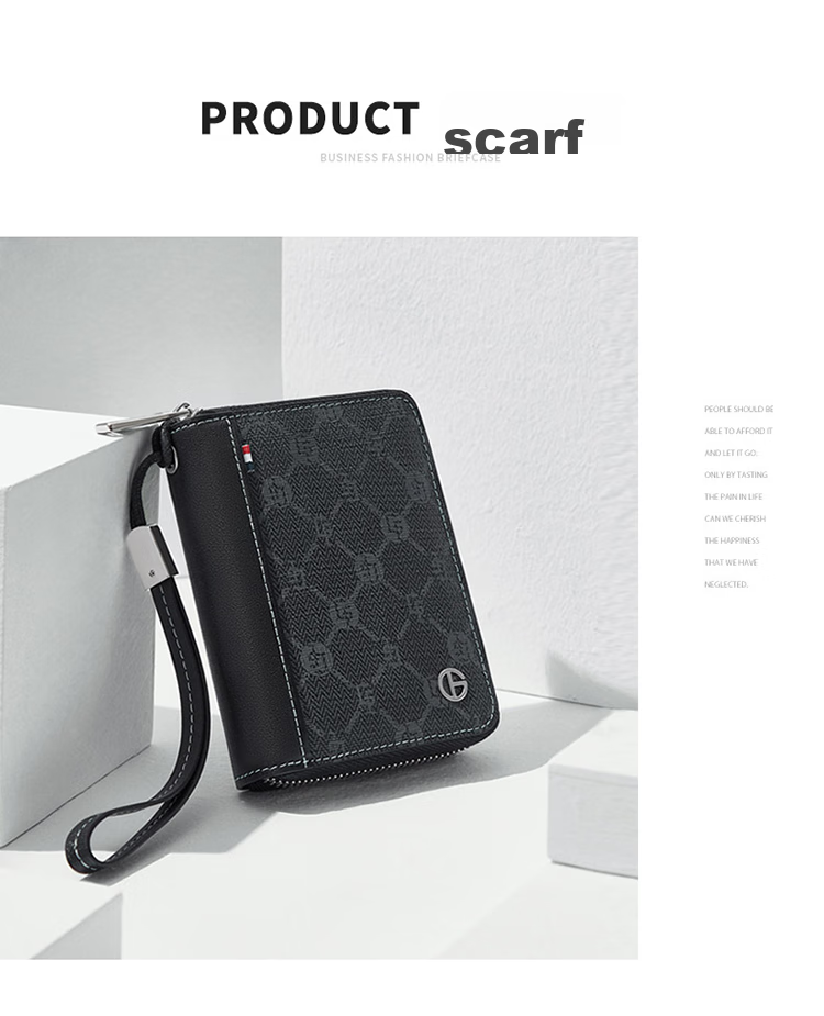 GOLF Card Holder for Men, Multi-Slot Anti-Theft Wallet, Bank Card Holder, Large Capacity Coin Purse, Business Card Holder, Card Case Gift Box Set 15