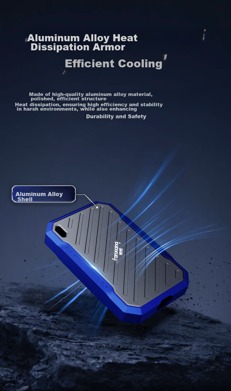 FANXIANG 1TB Portable Solid State Drive (PSSD), Type-C, Direct Connection for IPhone 16 Pro Max, IP68 Triple Protection, External Hard Drive for Computer PS2100 14