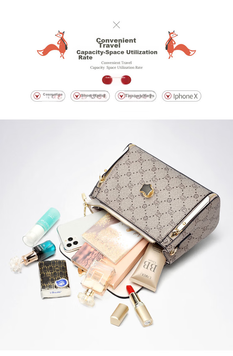 FOXER Women's Handbag, Large Capacity Shoulder Crossbody Bag, Tote Bag for Mothers, Light Luxury Valentine's Day Gift 5