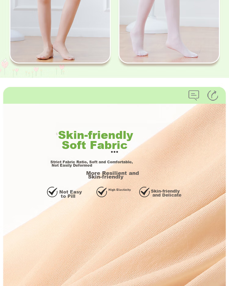 YUZHAOLIN Children's Stockings, Summer Thin Dance Socks, Baby Underwear, White Mosquito-Proof Ultra-Thin Socks, Girls' Pantyhose 3