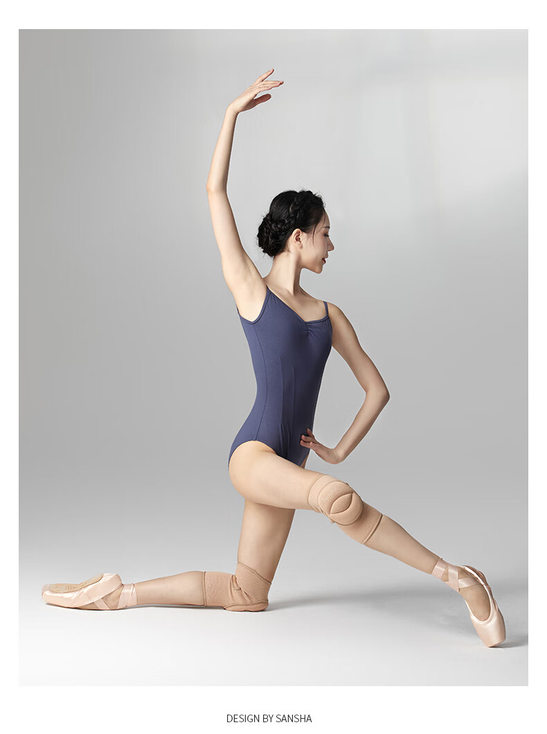 Sansha Ballet Dance Yoga Practice Casual Sports Knee Pads for Men And Women, Thickened Black Style, Size M 7