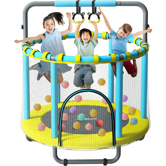 XTEP Trampoline for Children And Adults, Indoor Single Bar Bouncy Jumping Device, Exercise Equipment for Ages 3-10, Home Use