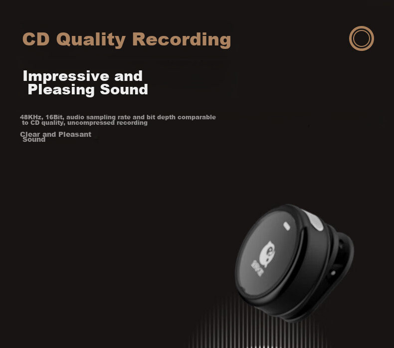 QuanminKge Dual Wireless Lavalier Microphone Speaker, for Mobile Phone Camera Interview Vlog Outdoor Live Streaming Recording Audio Microphone MC55-TYPE Interface Birthday Gift 5
