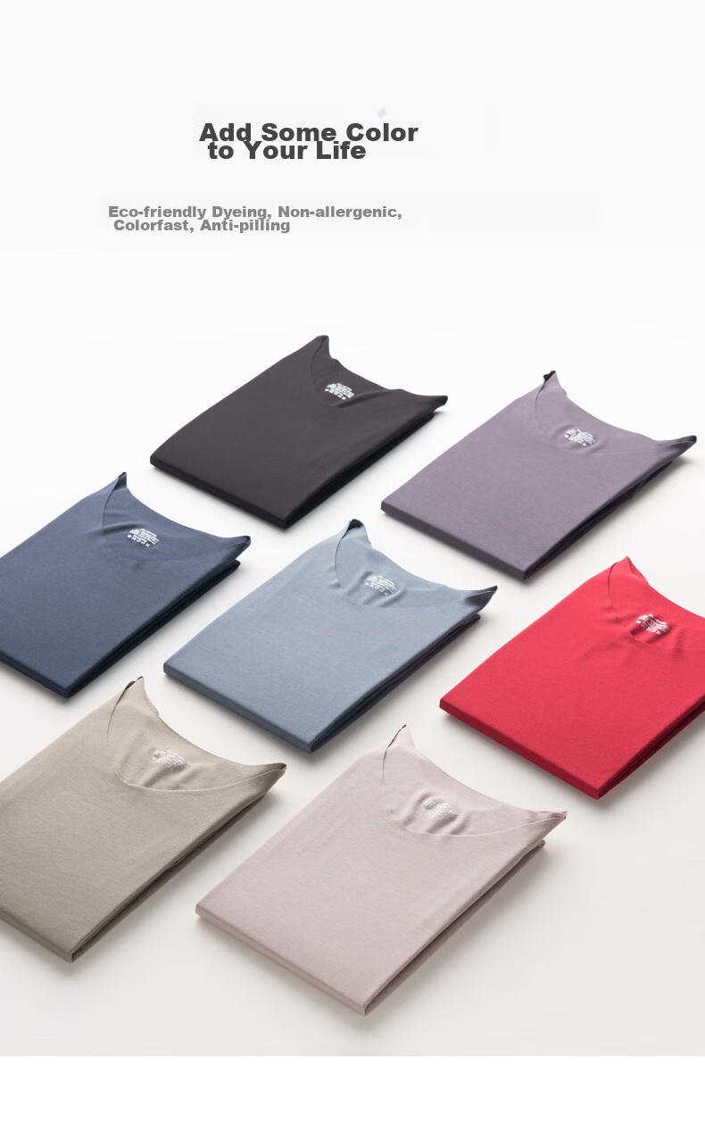 SipianSIPIAN Modal Men's Long-Sleeve Thin Undershirt, Spring And Autumn Seamless Thermal Underwear, Base Layer Shirt, Trendy Top 10