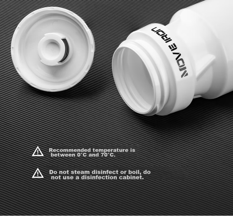 Move Iron Bicycle Water Bottle for Road Bikes And Mountain Bikes, Cycling Sports Water Cup, White 14
