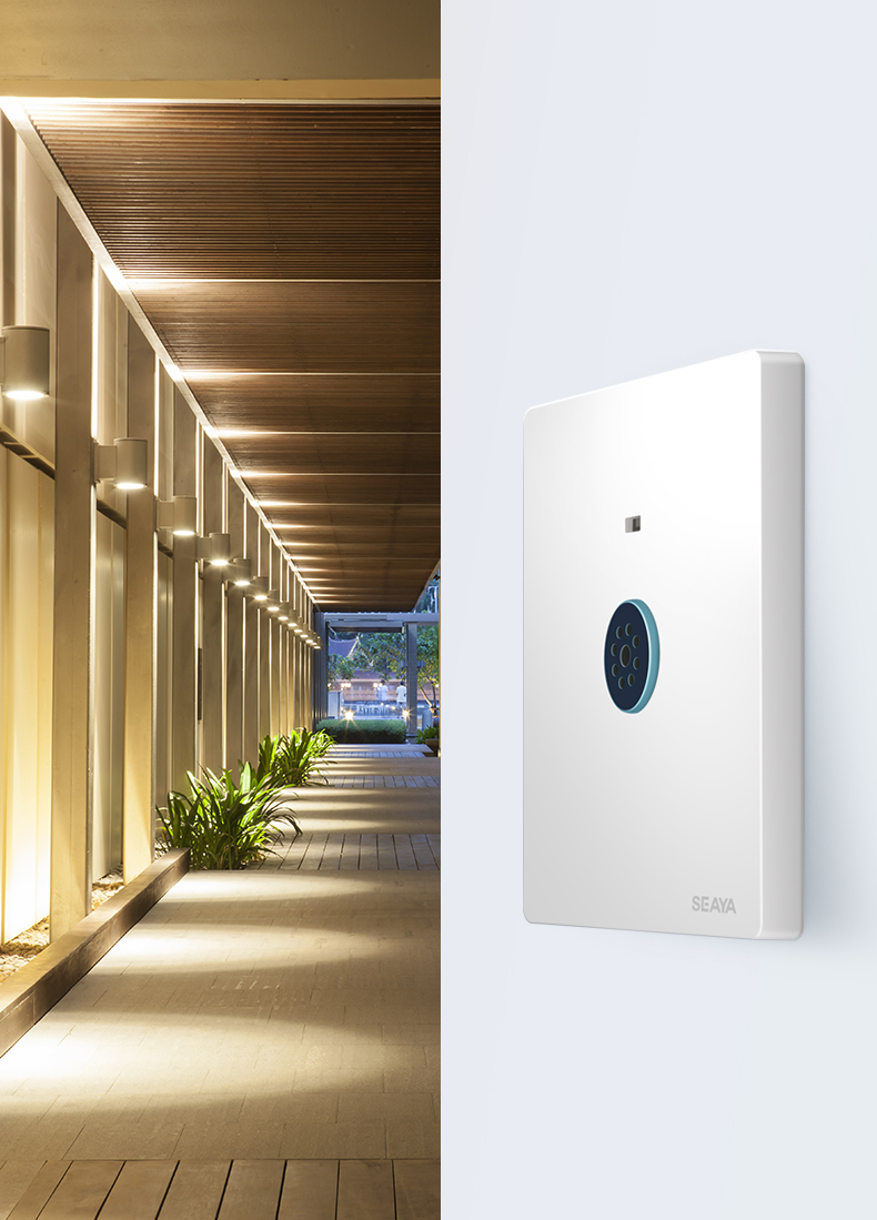 Xiya Human Body Sensor Switch, 86-Type Delayed Smart Switch, Staircase Hallway Infrared Human Body Sensor Switch, White 2