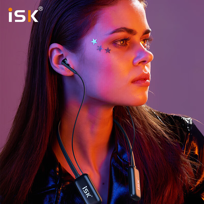 ISK WH10PRO Wireless Monitoring Earphones In-Ear Ear Return Neckband Stereo One-to-One for TikTok Live Streaming Singing Kuaishou Performance Outdoor Gaming