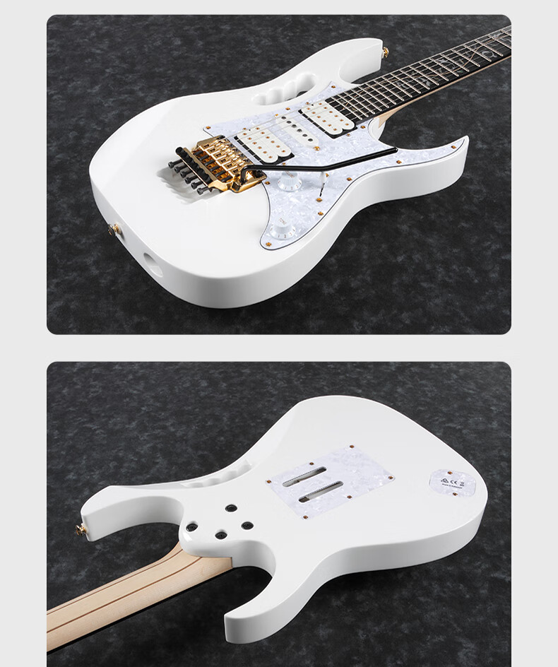 IBANEZ JEM77P Electric Guitar for Female Beginners, Blue Floral Pattern BFP, Video Lessons, Good Sound Quality, Back-To Seaso 4