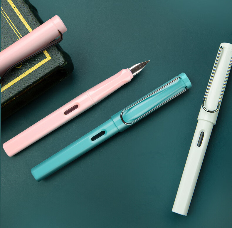 M&G Stationery, Elementary School Fountain Pen, Fine Nib for Male And Female Beginners, Back-To Handwriting Practice, Third Grade Posture Correction F Nib Signature Pen, Single Pen in Pearl Gray without Ink Cartridge AFPY522517 13