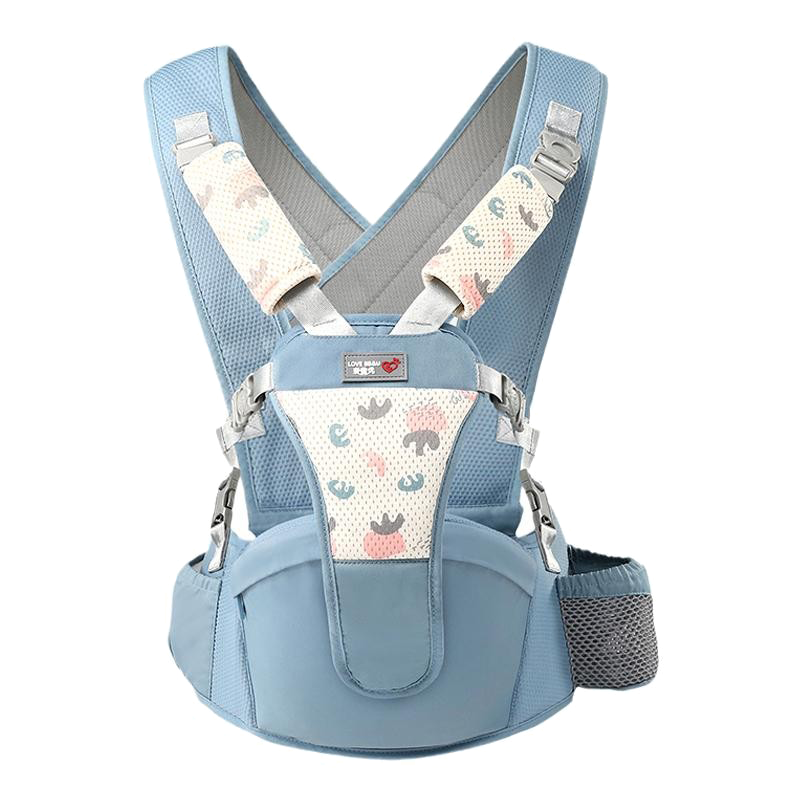 Baby Friend Waist Stool, Infant Seat, Baby Carrier for Front And Back Use, Multifunctional Baby Carrying Aid for Outings, All-Season Blue