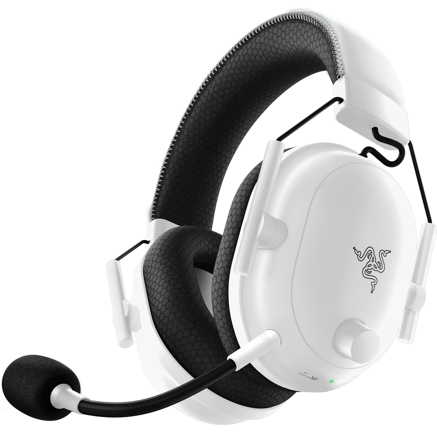 Razer BlackShark V2 Pro, 2.4G + Bluetooth Wireless Over-Ear Gaming Headset with Microphone, PC/PS/Switch Compatible, White, Compatible with Triangular Actio