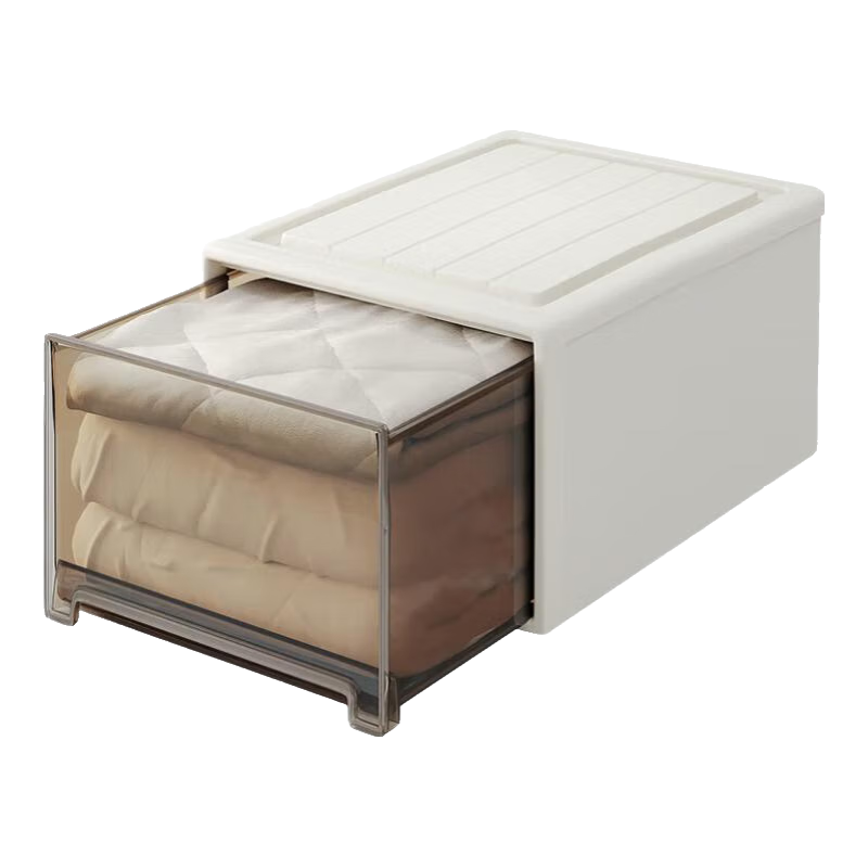 Baicaoyuan Plastic Storage Box, Drawer-Style Storage Cabinet, Organizer Box, Underwear And Clothing Sorting Box, Extra Large Size, 1 Piece
