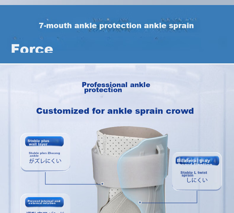 CRALVKOIN Medical Ankle Brace for Sprain Fixation, Ligament Injury Support, And Sports Ankle Sprain Hard Support 9