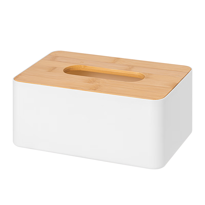 Deli Tissue Box, Living Room Paper Towel Holder, Coffee Table Desktop Tissue Storage Box, Bathroom Tissue Dispenser, Natural Wood Color