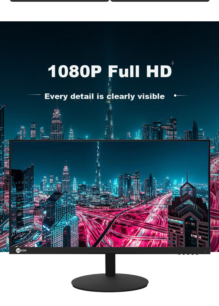 Lecoo Lenovo 27-inch Curved 75Hz Full HD Narrow Bezel Wide Color Gamut Eye Protection Low Blue Light 1500R Curvature Office Gaming Monitor B2724C 5