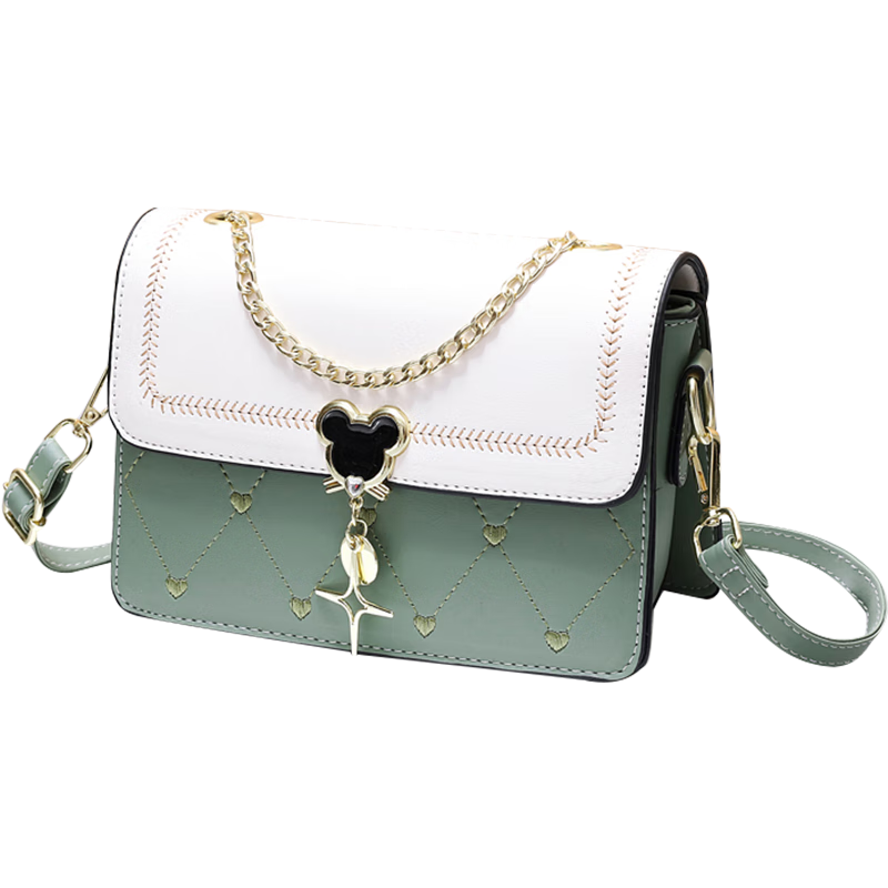 Aiqinghai Leather Handbag, Women's Crossbody Bag, Brand Shoulder Bag, Small Square Bag, Birthday Gift for Wife on May 20, Present for Girlfriend