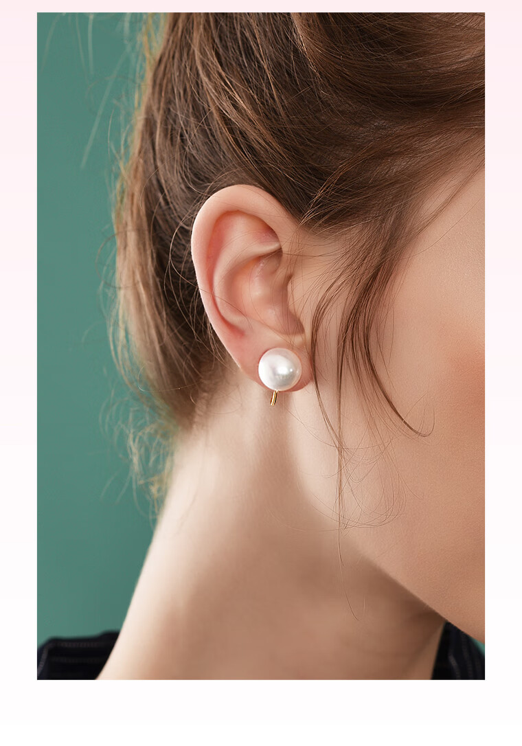 Dairuo Freshwater Pearl Stud Earrings, No-Drill Earrings for Women, Niche Design, Elegant Earrings, Fever Earrings, Gift 8