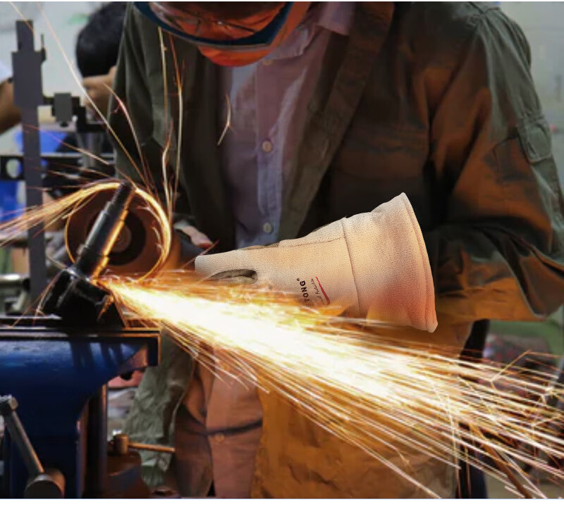 CASTONG GEII15-34 Heat-Resistant Gloves, 400°C Insulation, Anti-Scalding, Labor Protection, Thickened, for Home Use 7