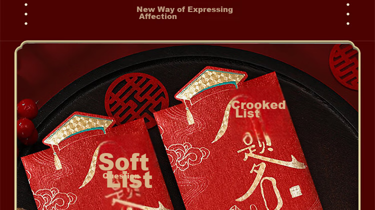 Extreme Space Bonus Red Envelope Gold List Top Birthday Creative Red Packet Good Luck Opening Ceremony Lucky Money Envelope Newborn Red Packet Bag 6 Pieces 8
