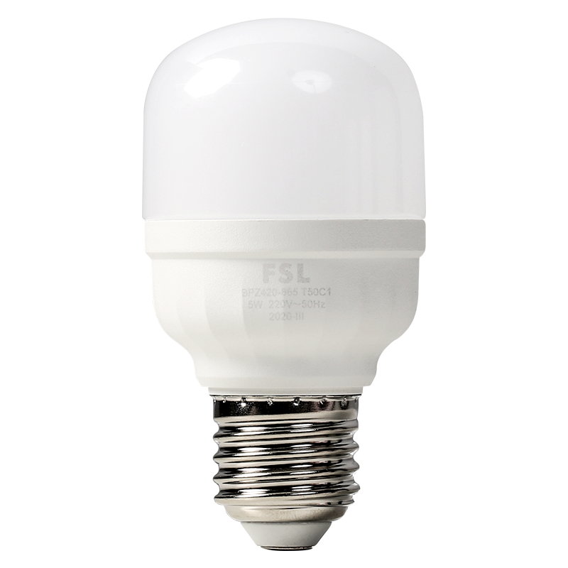 Foshanzhaoming LED Bulb, Energy-Saving Screw Base, Household Light Source, Super Bright E27 Globe Bulb, Cool White, 5W Cylindrical Bulb