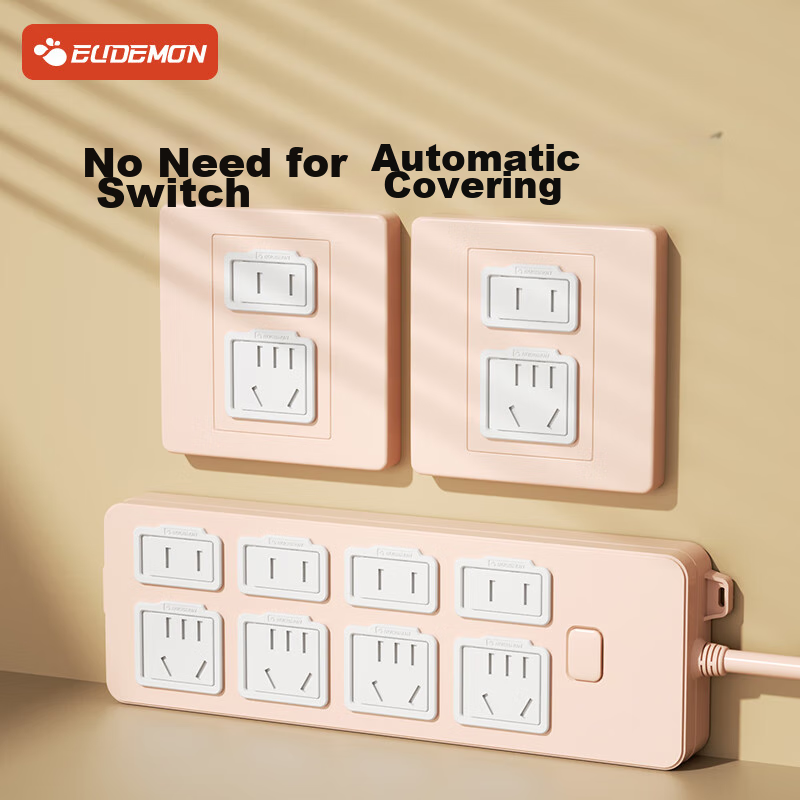 EUDEMON Socket Child Electric Shock Prevention Cover, Power Strip Plug Hole Protector, Safety Plug Lock, Infant Plug Protection Cover, 24 Pieces