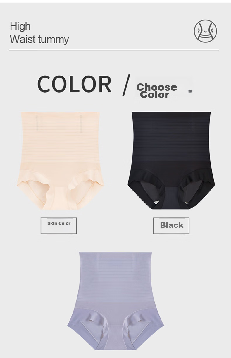 Bejirong Women's High-Waist Tummy Control Seamless Shapewear Panties Postpartum Waist Slimming Underwear for Wedding Dress 15