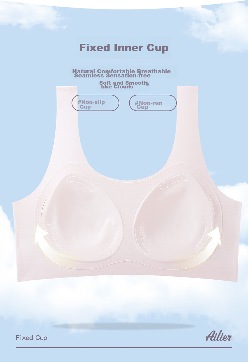 Ailier&ouluola Girls' Underwear for Middle School Students Aged 12-16 And High School Students in Puberty Stage Two, High School Bra Vest M 9