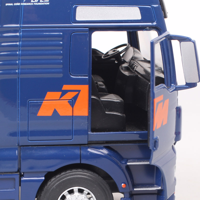 头车模型斯堪尼亚货车卡车头拖车头运输车头玩具收藏送礼 蓝色仅车头