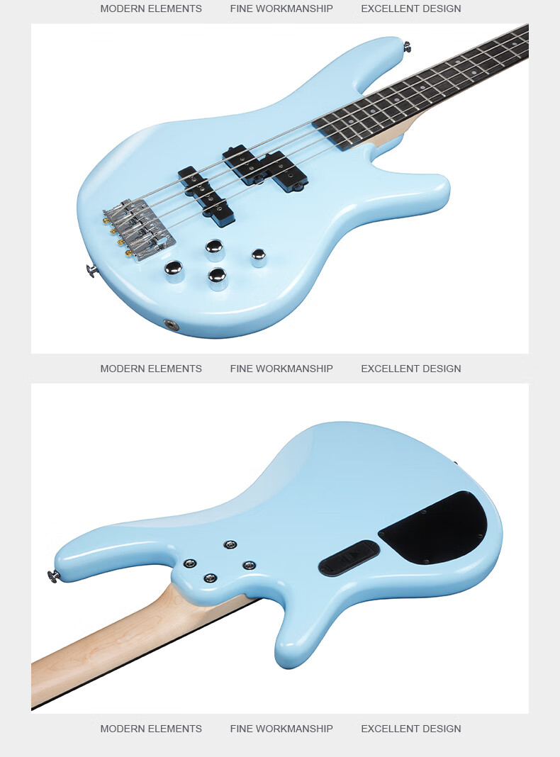IBANEZ GSR200 Electric Bass Guitar for Students And Beginners, Entry-Level Performance Instrument, Sky Blue Color 13
