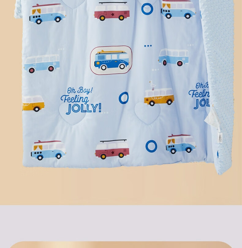 MERCURY Kids Bali Forest Antibacterial Hypoallergenic Spring And Autumn Dotted Quilt Blanket, 120cm×150cm, Infant Class A 12