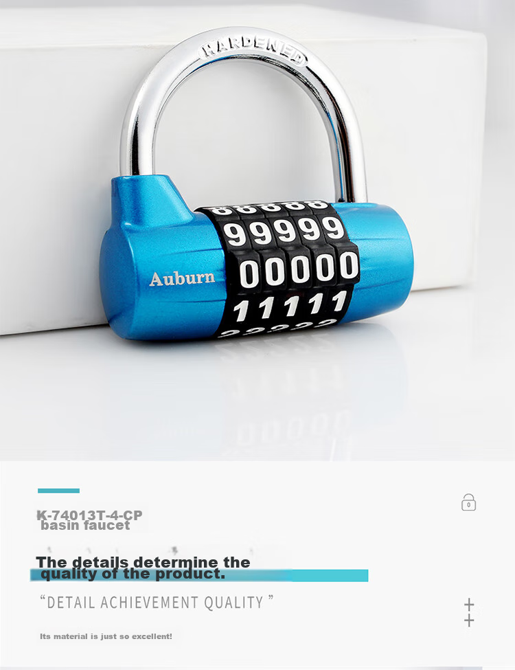 Aoben Password Lock, Padlock, Gym Locker, Anti-Theft Window Lock, Main Door Lock, AB5003 Blue 5