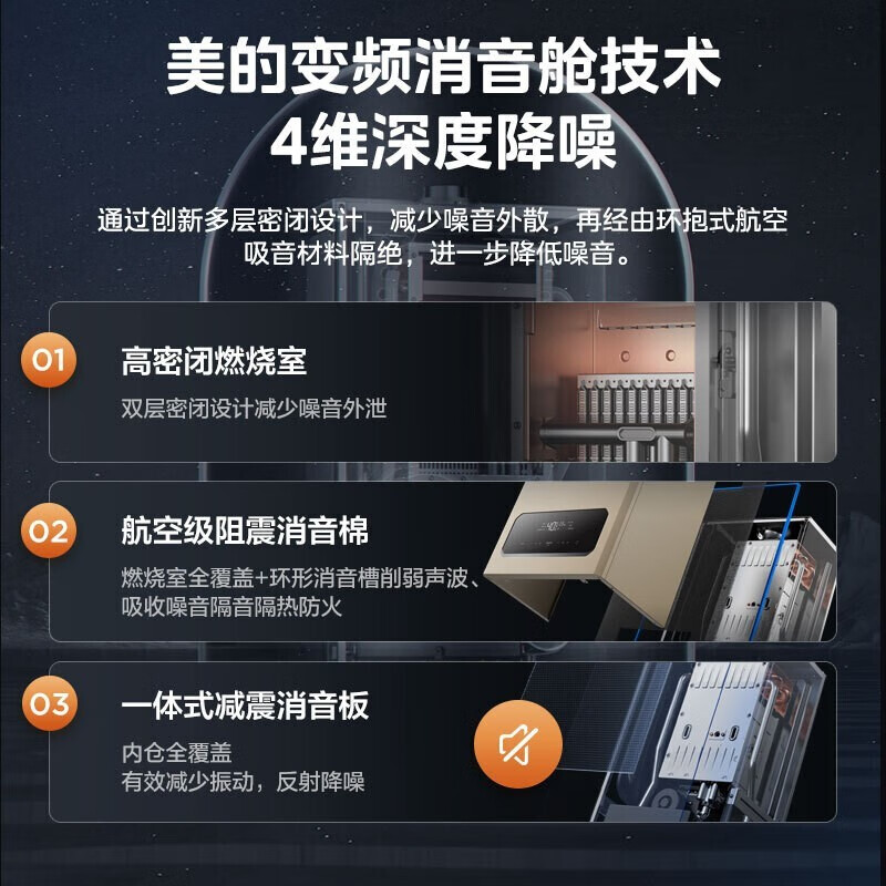 美的绿音一级低噪壁挂炉天然气供暖燃气热水器地暖采暖家用锅炉省气恒温洗浴分段燃烧R05系列 L1GB24-R05 天然气