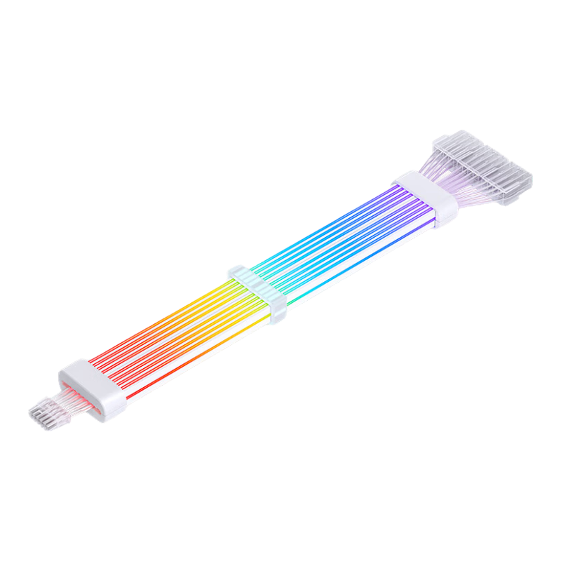JONSBO Rainbow Bridge DY-2, 12+4pin Graphics Card RGB Cable (12VHPWR Graphics Card Illuminated Extension Cord/5V ARGB Synchronized Lighting), JONSBO